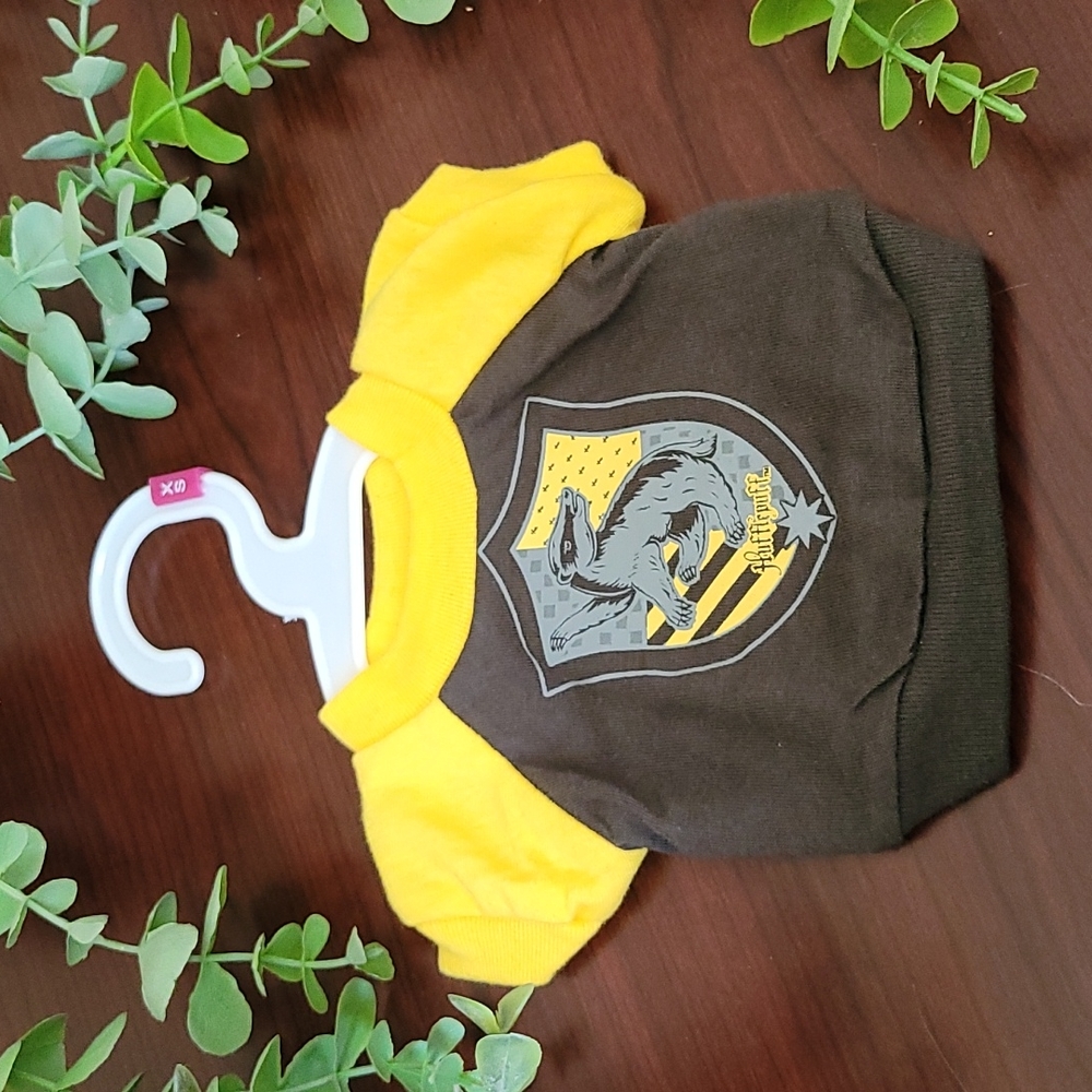 XS Hufflepuff dog tee